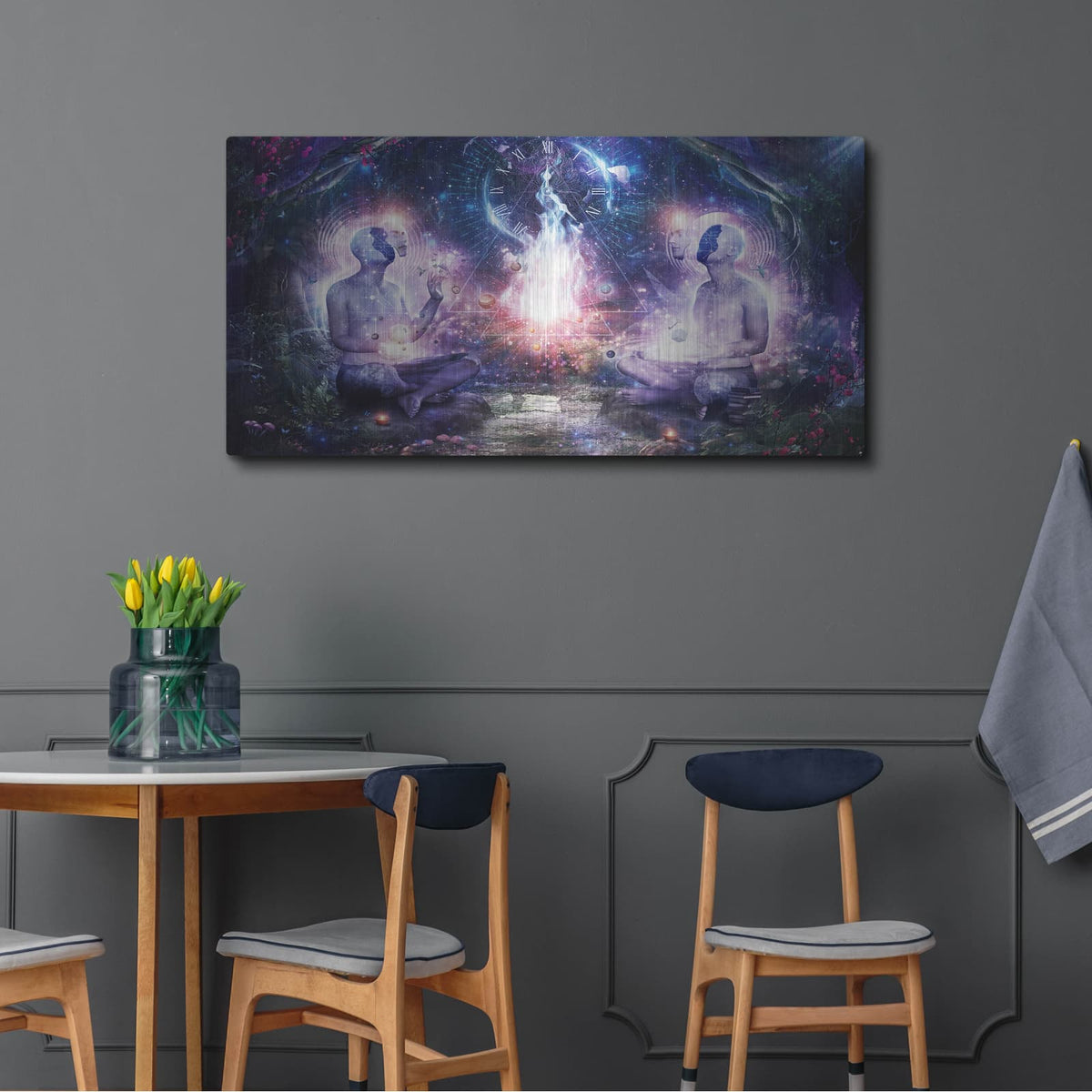 'In The Light Of Knowledge' by Cameron Gray – Metal Wall Art, 48x24 room view