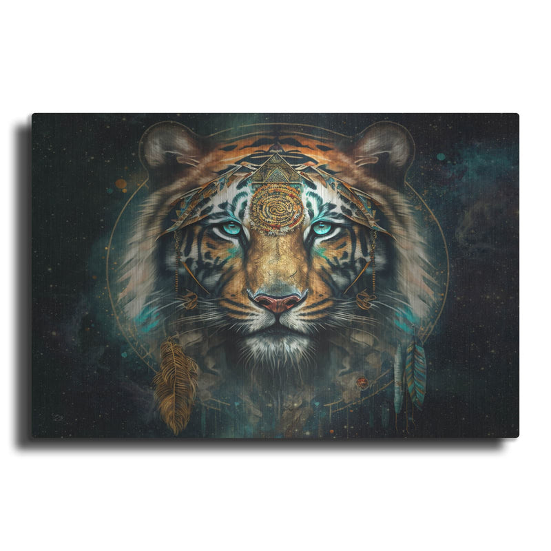 'Spirit Tiger' by Cameron Gray – Metal Wall Art