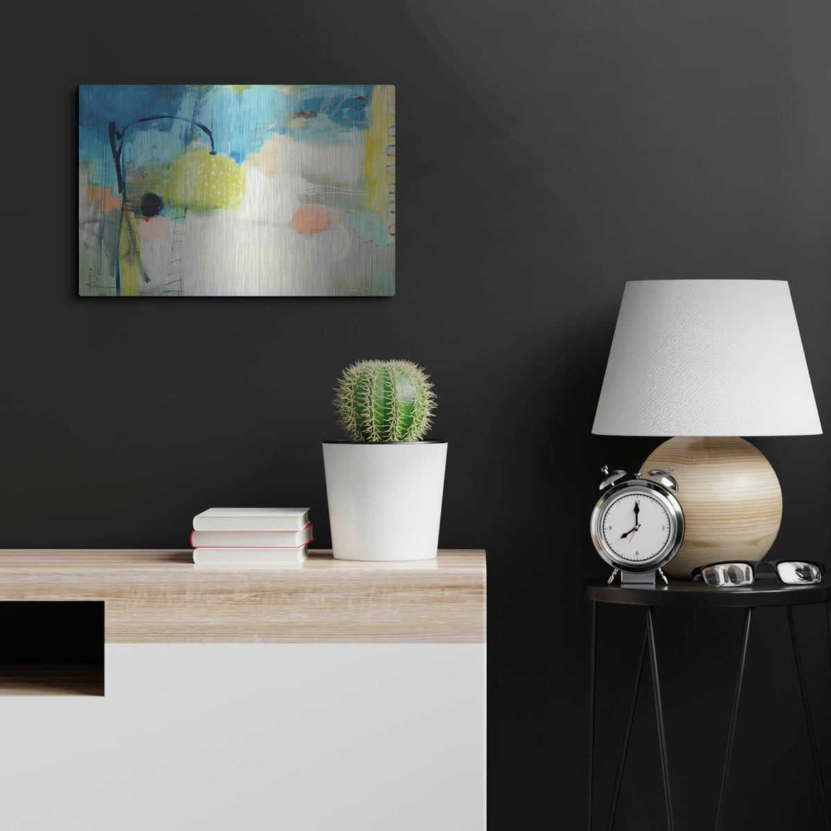 'Green Summer' by Ira Ivanova – Metal Wall Art, 24x16 room view