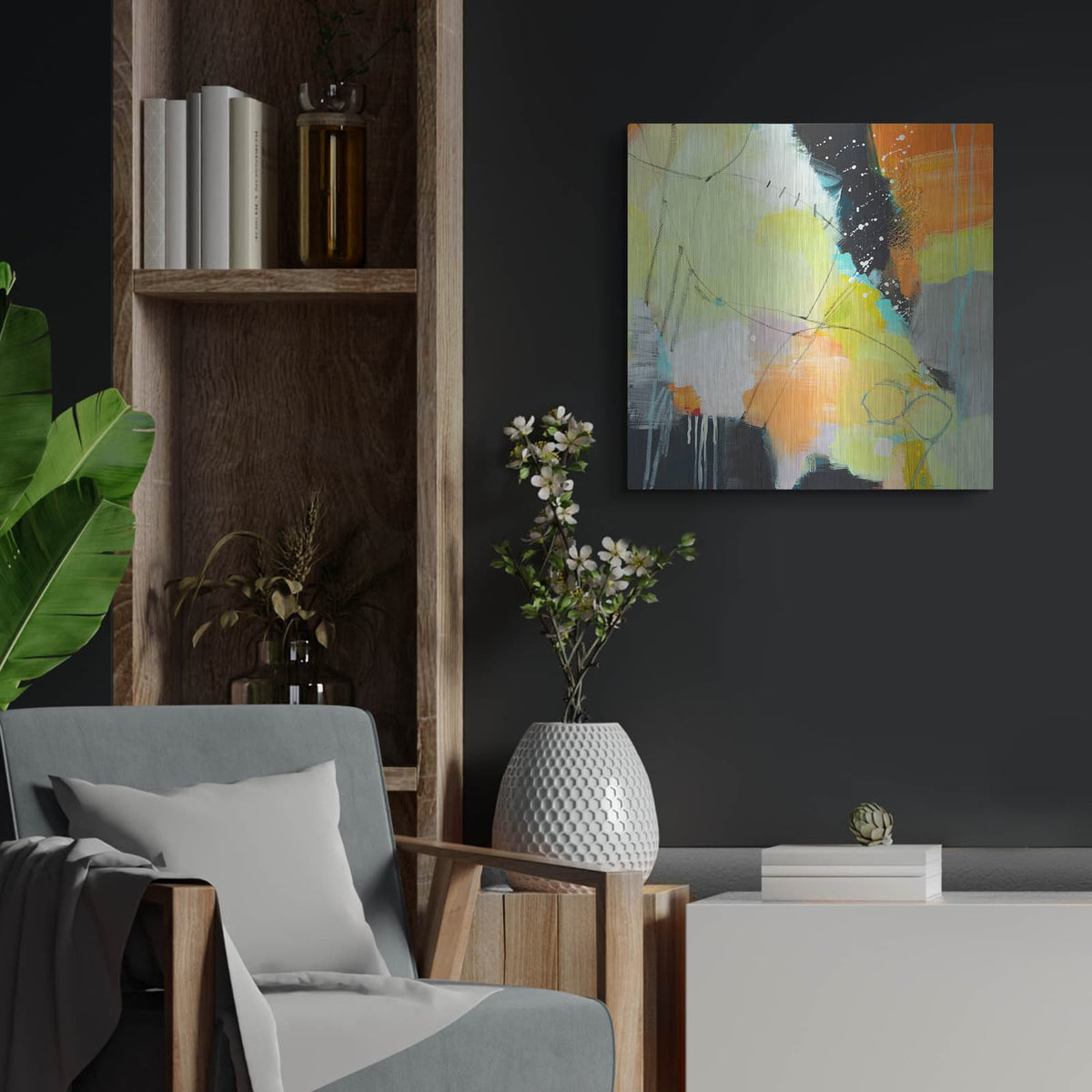 'Inspire 2' by Ira Ivanova – Metal Wall Art, 24x24 room view