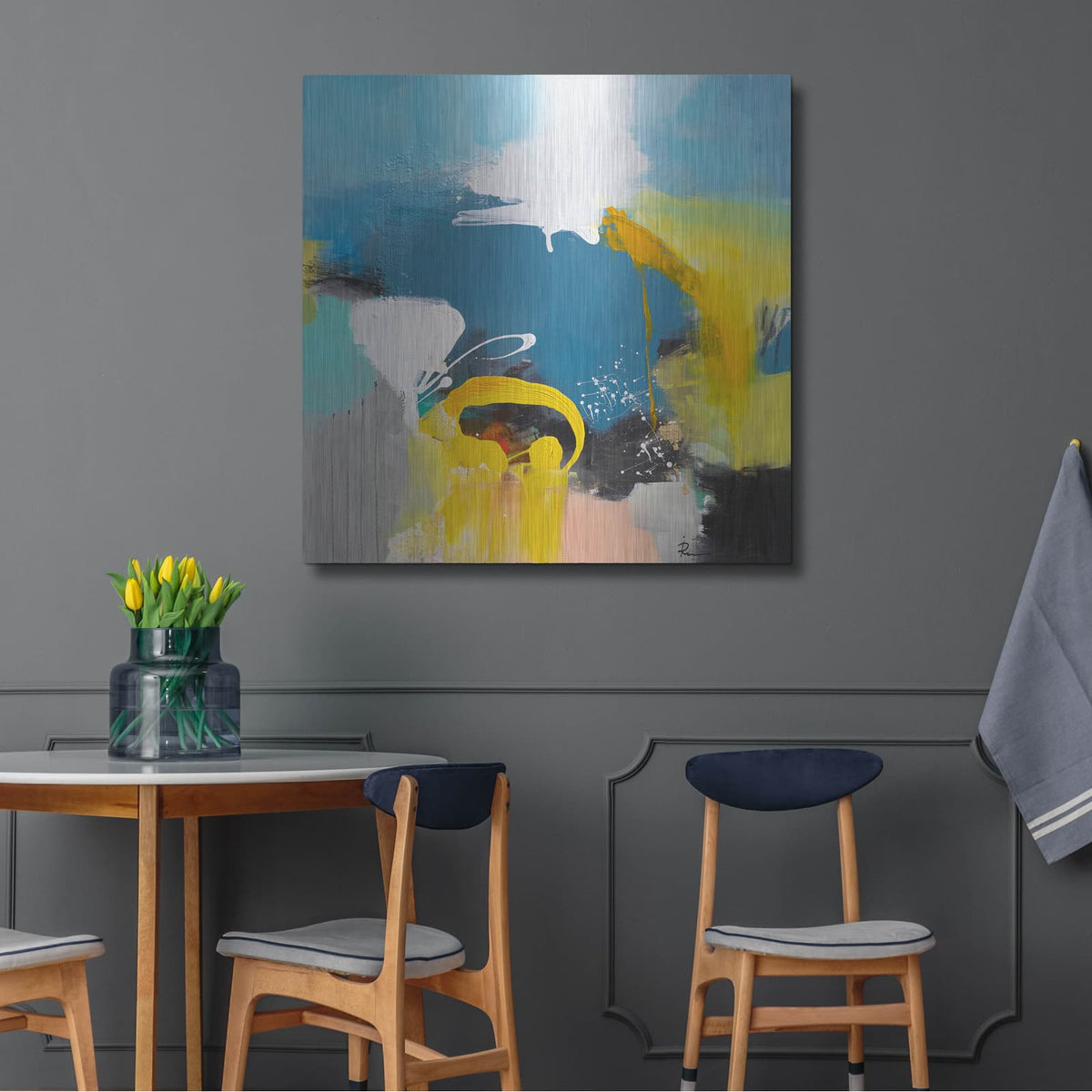 'Sealife' by Ira Ivanova – Metal Wall Art, 36x36 room view