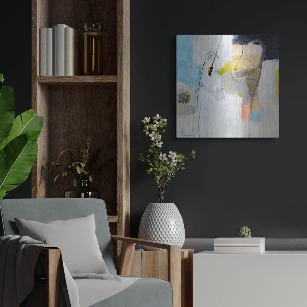 'Untitled 23' by Ira Ivanova – Metal Wall Art, 24x24 room view
