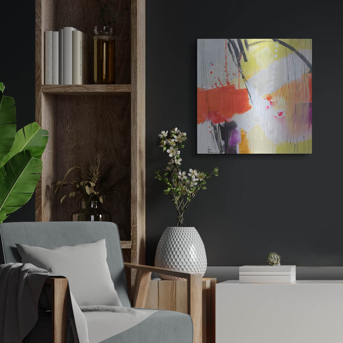 'Untitled 304' by Ira Ivanova – Metal Wall Art, 24x24 room view