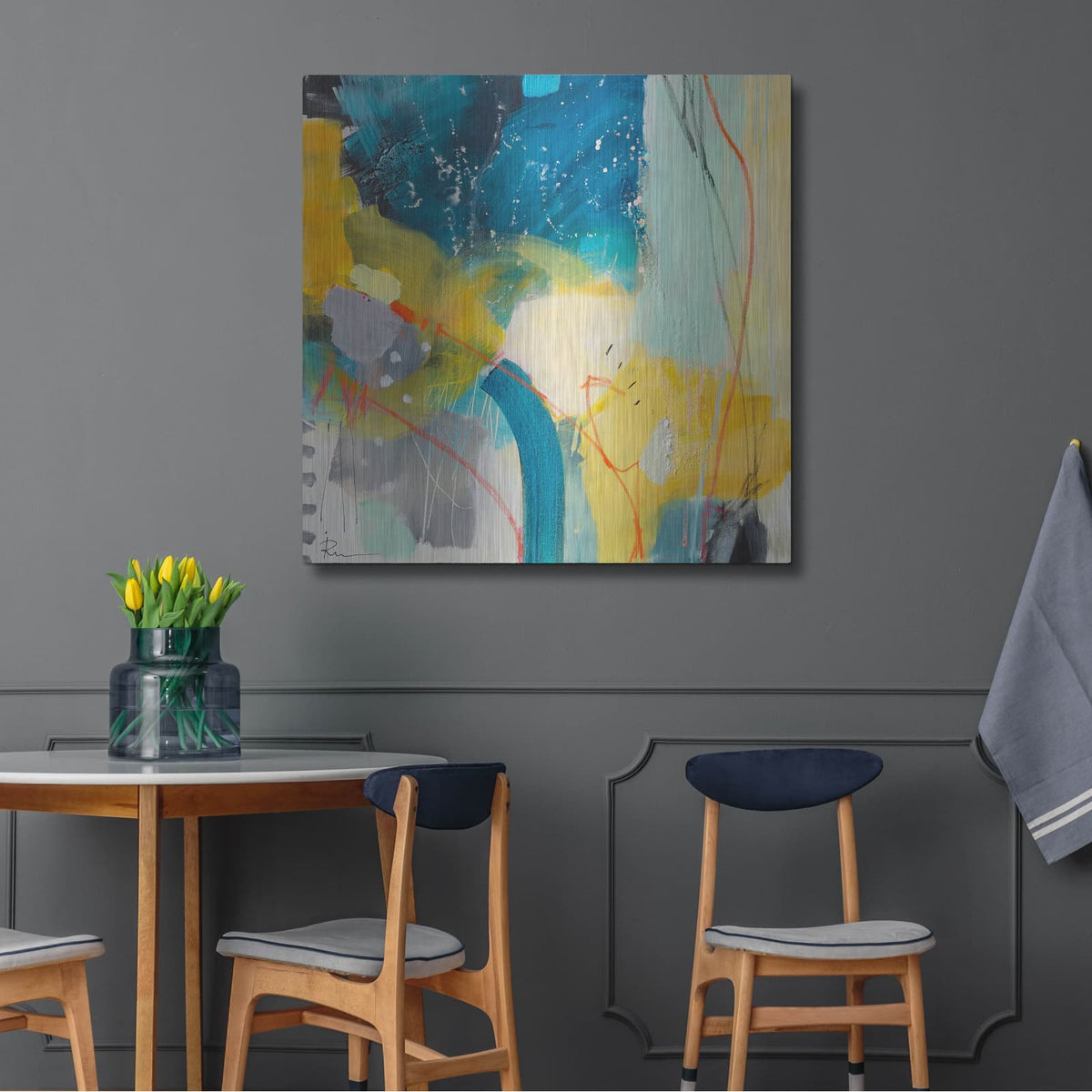 'Untitled 42' by Ira Ivanova – Metal Wall Art, 36x36 room view
