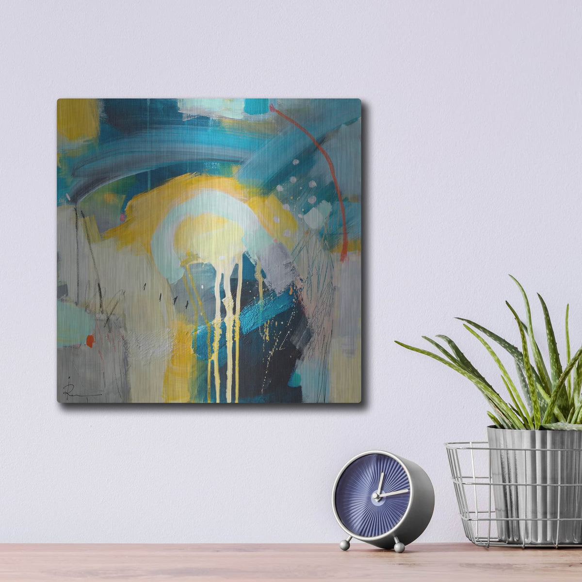 'Untitled 43' by Ira Ivanova – Metal Wall Art, 12x12 room view