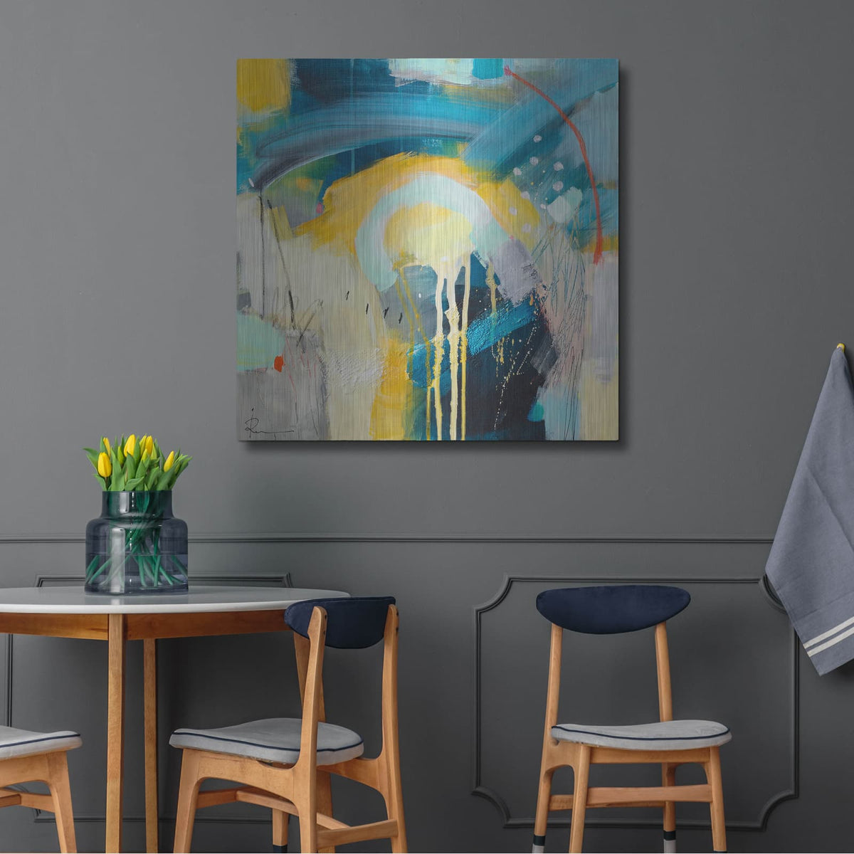 'Untitled 43' by Ira Ivanova – Metal Wall Art, 36x36 room view