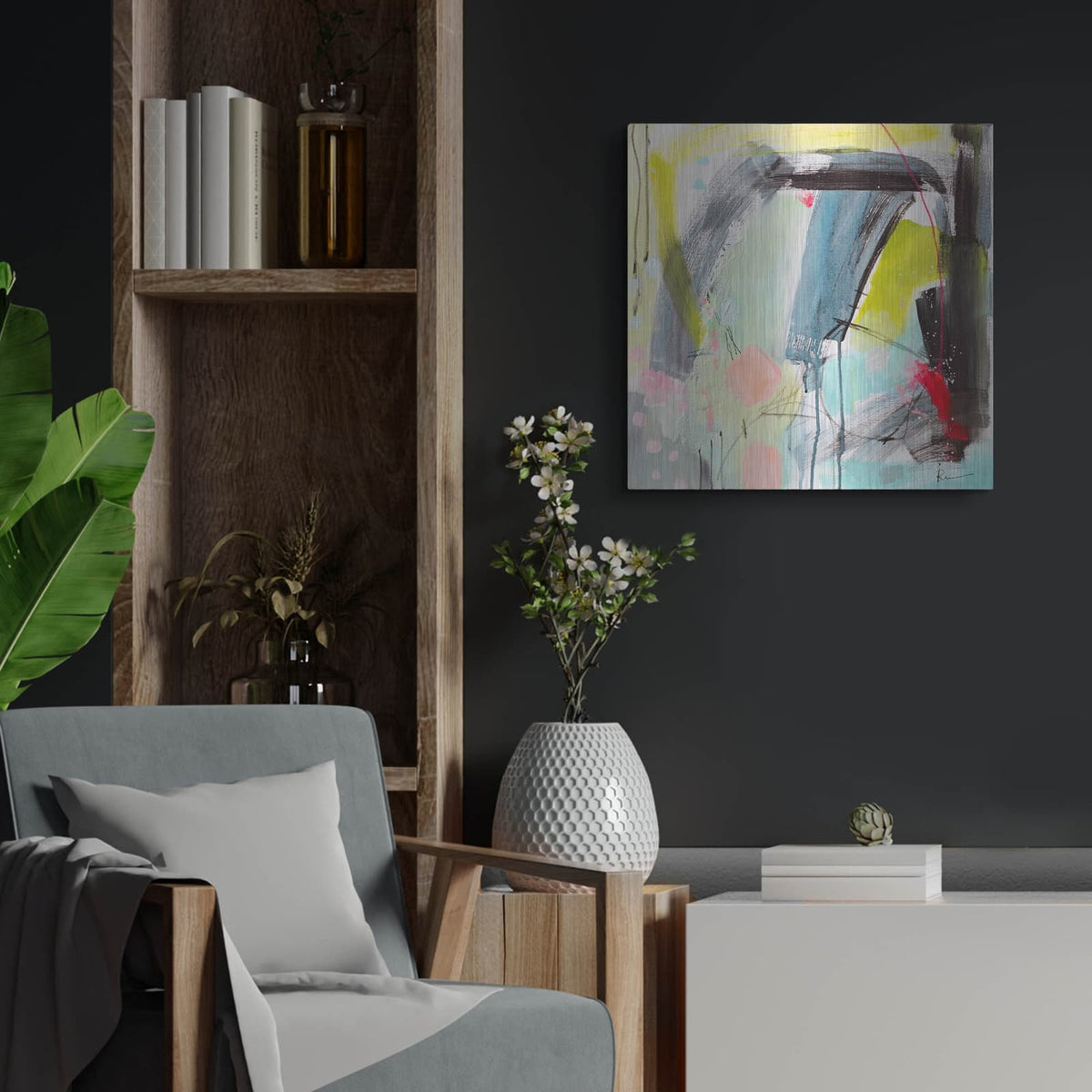 'Untitled 44' by Ira Ivanova – Metal Wall Art, 24x24 room view