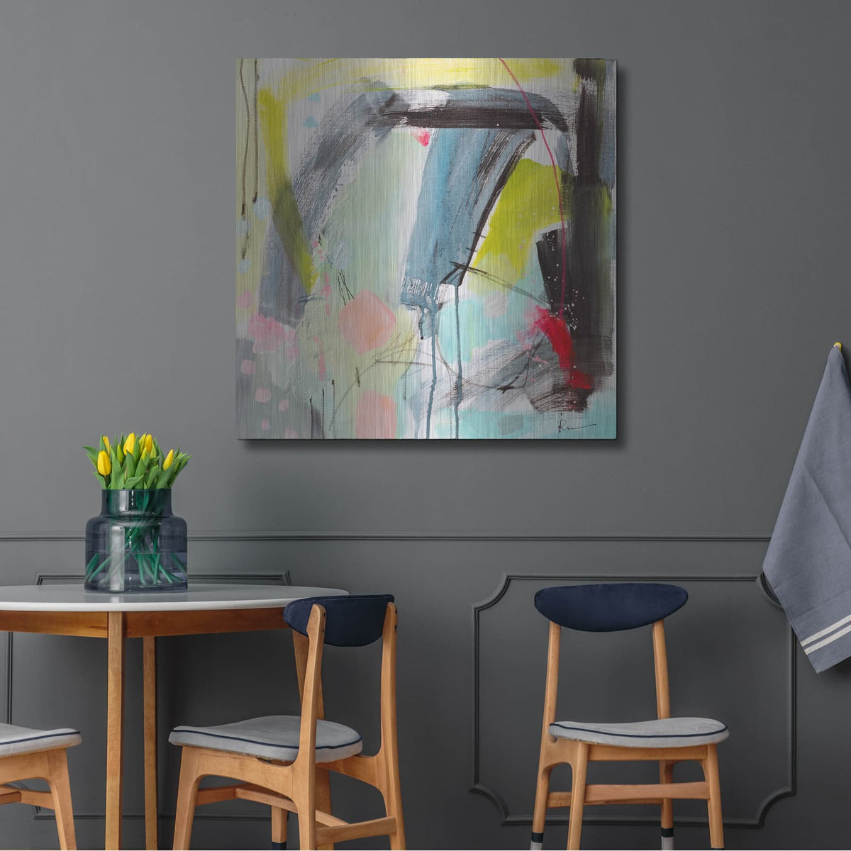 'Untitled 44' by Ira Ivanova – Metal Wall Art, 36x36 room view