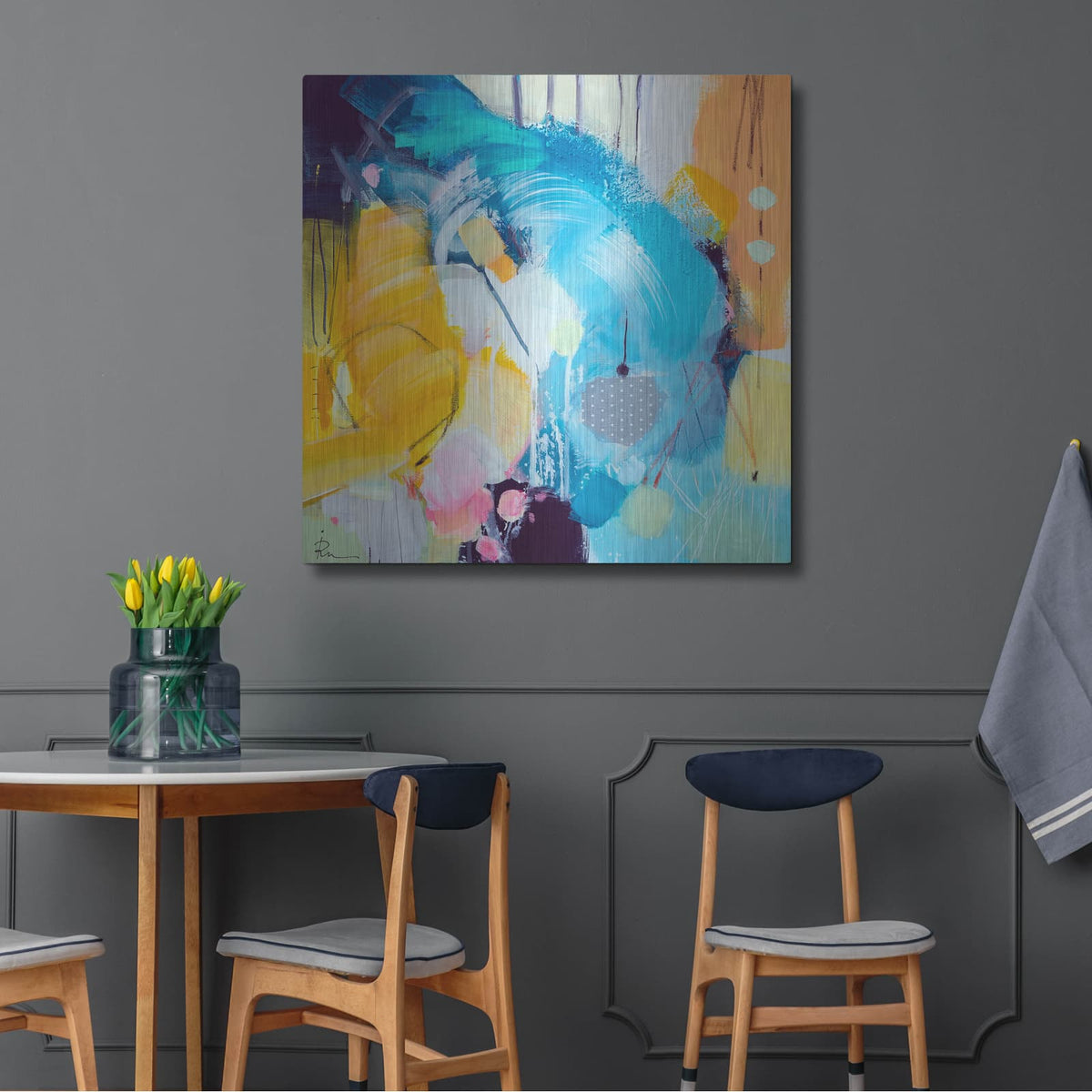 'Untitled 49' by Ira Ivanova – Metal Wall Art, 36x36 room view