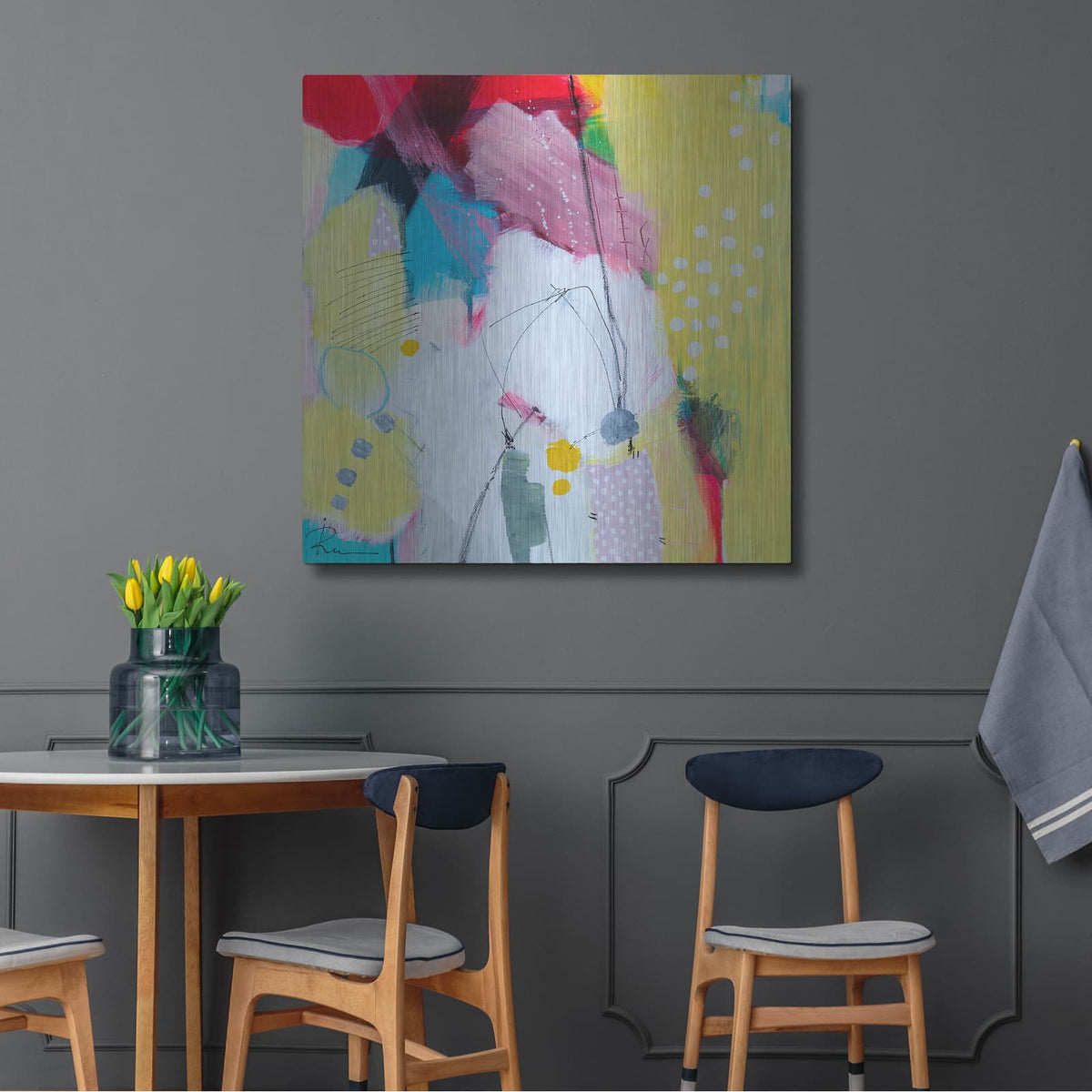 'Untitled 56' by Ira Ivanova – Metal Wall Art, 36x36 room view