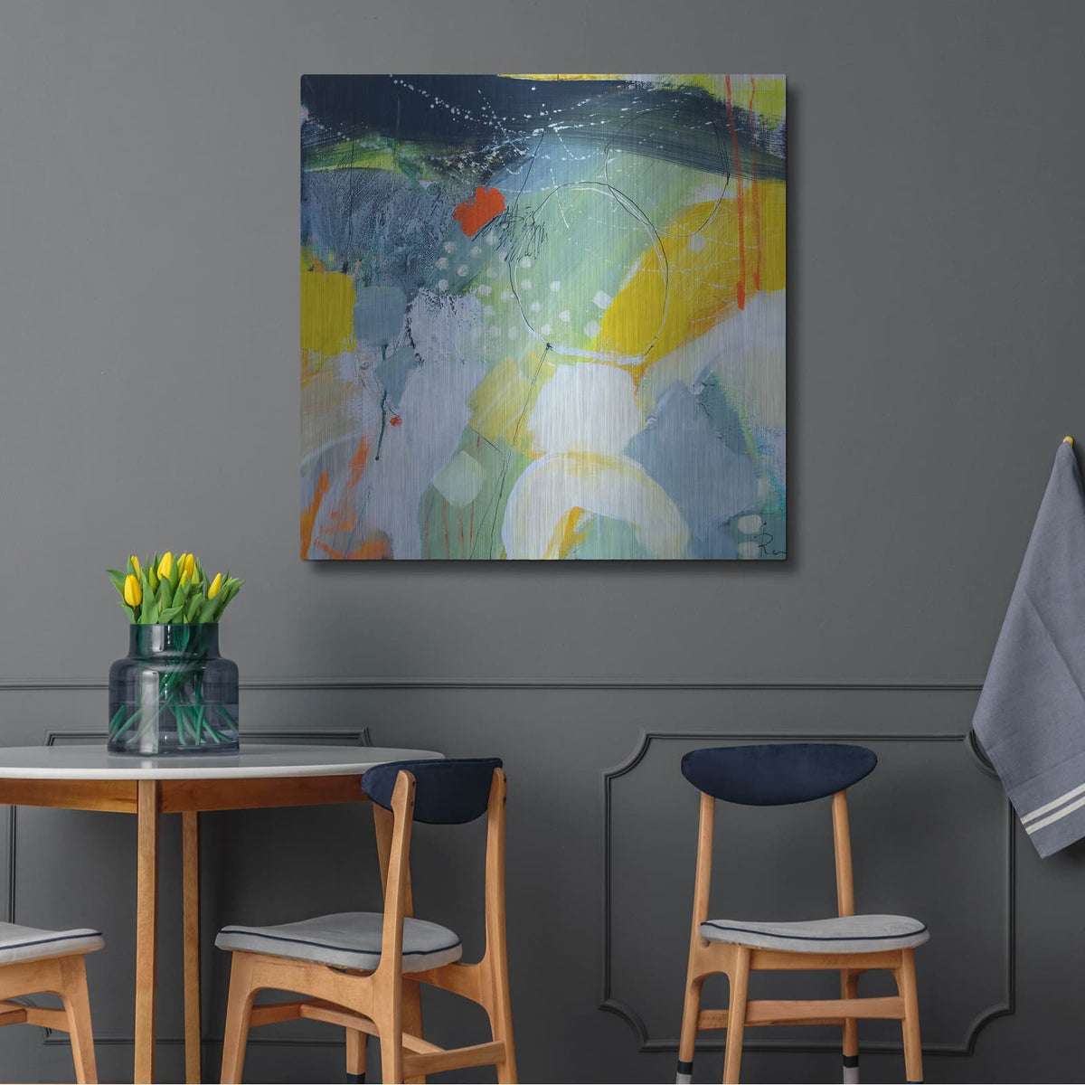 'Untitled 57' by Ira Ivanova – Metal Wall Art, 36x36 room view