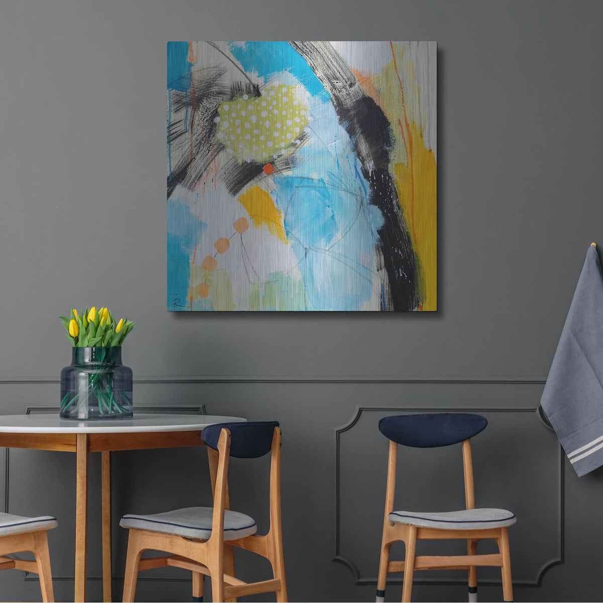 'Untitled 59' by Ira Ivanova – Metal Wall Art, 36x36 room view