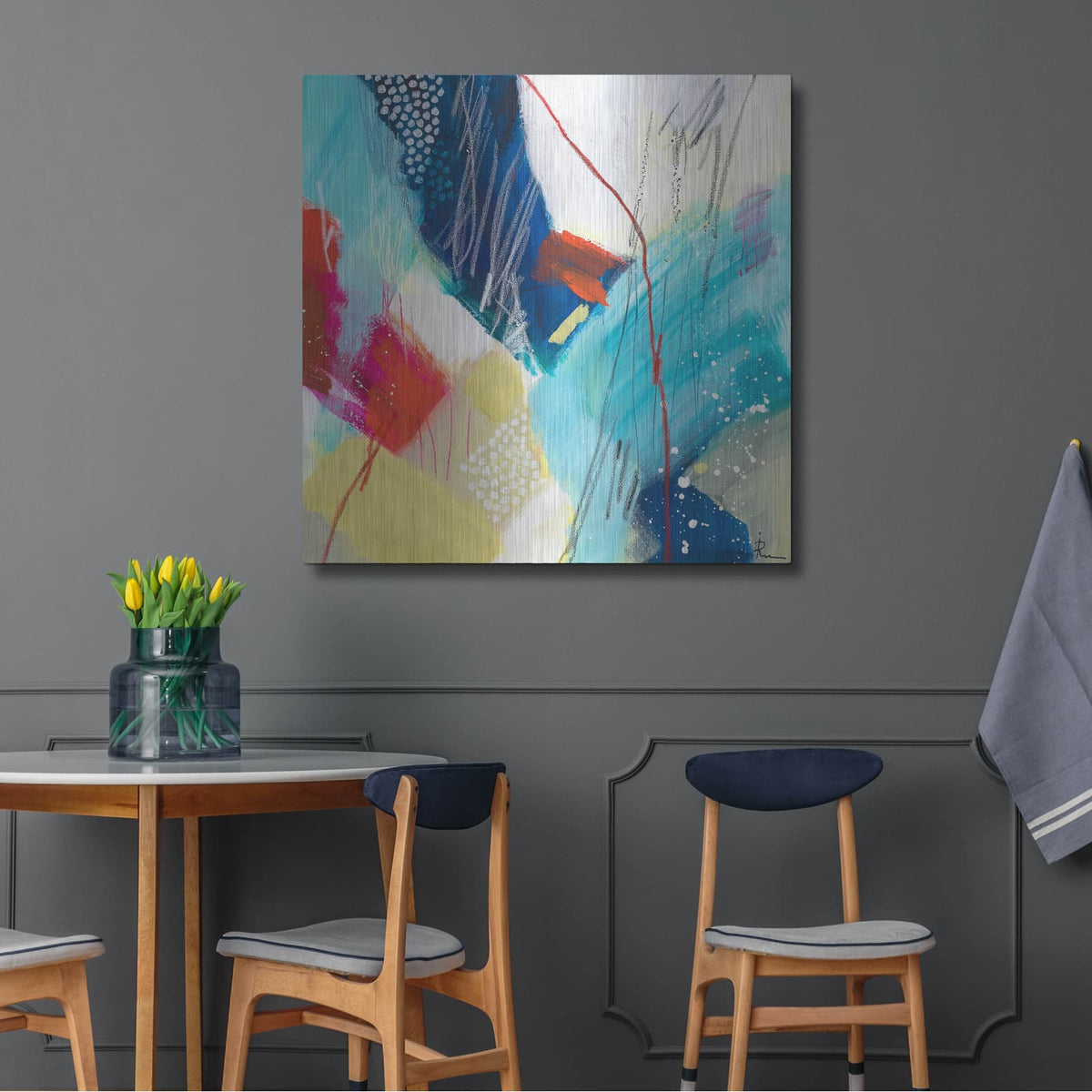 'Untitled 66' by Ira Ivanova – Metal Wall Art, 36x36 room view