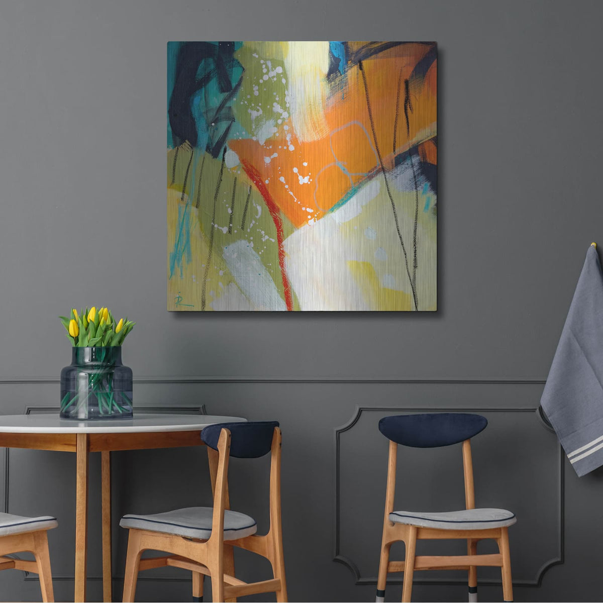 'Untitled 68' by Ira Ivanova – Metal Wall Art, 36x36 room view