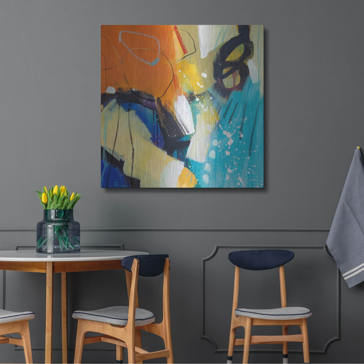 'Untitled 69' by Ira Ivanova – Metal Wall Art, 36x36 room view