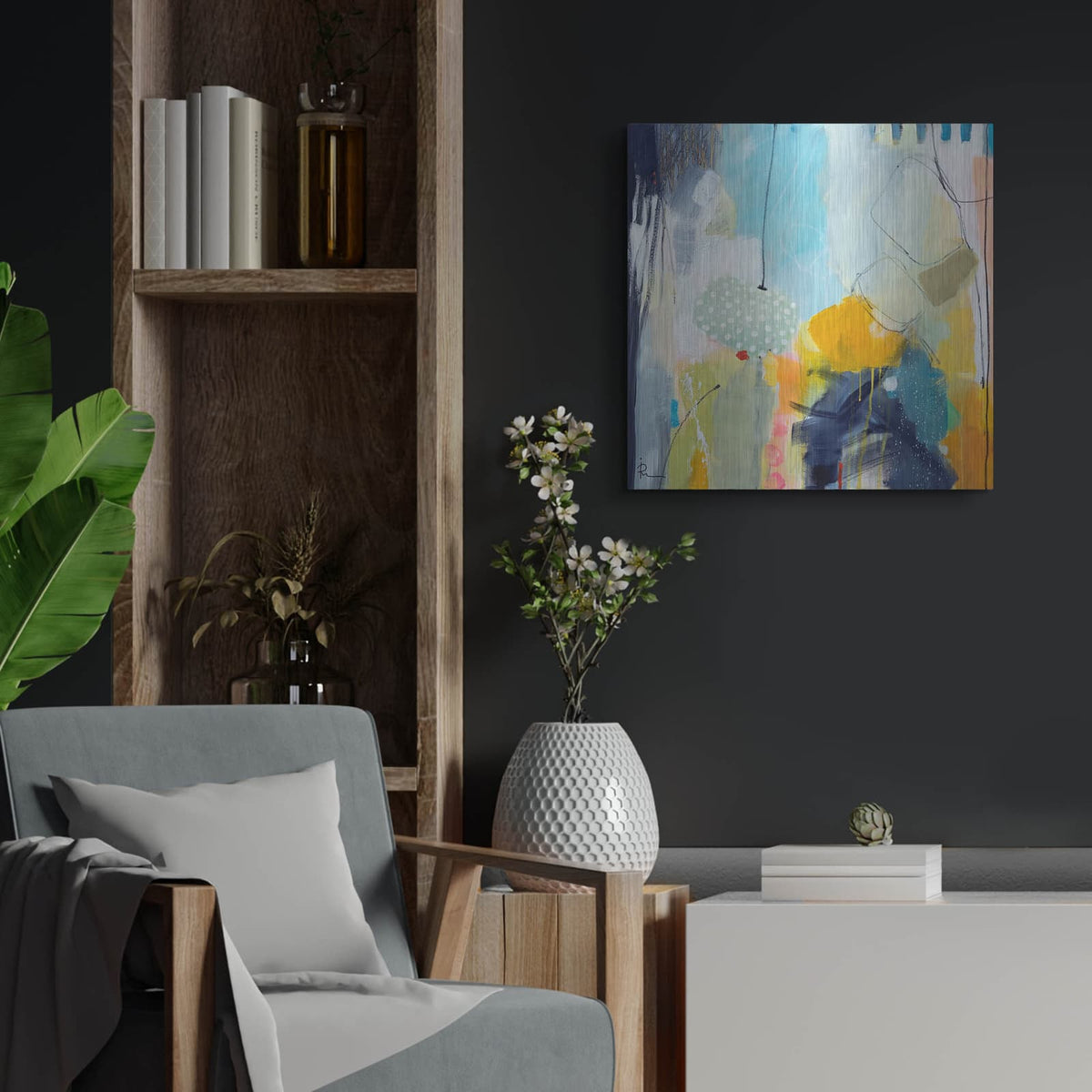 'Untitled 705' by Ira Ivanova – Metal Wall Art, 24x24 room view