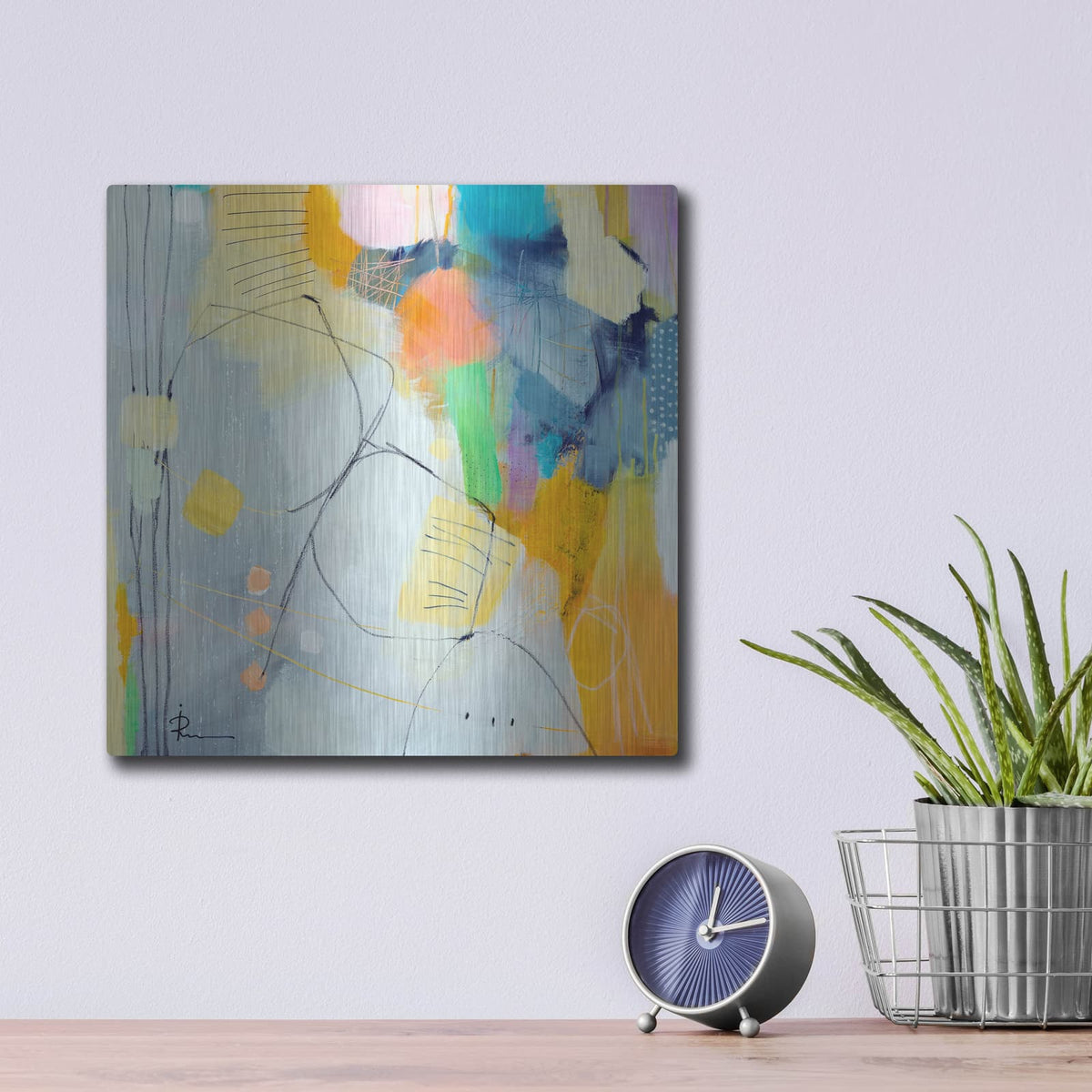 'Untitled 706' by Ira Ivanova – Metal Wall Art, 12x12 room view