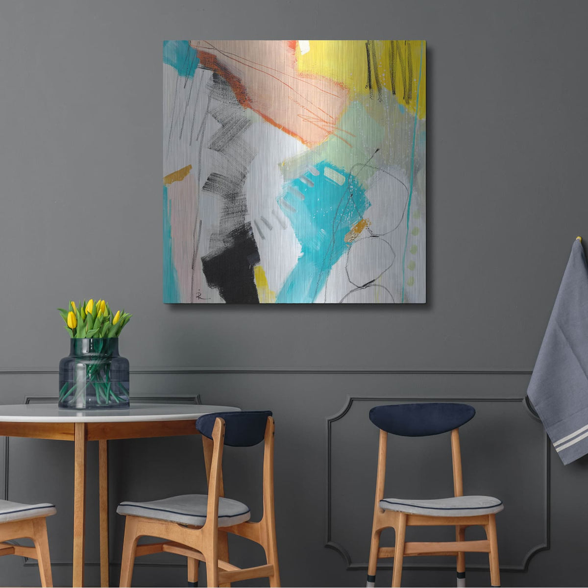 'Untitled 707' by Ira Ivanova – Metal Wall Art, 36x36 room view