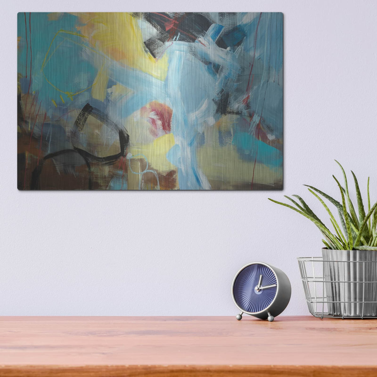 'Wetlands' by Ira Ivanova – Metal Wall Art, 16x12 room view