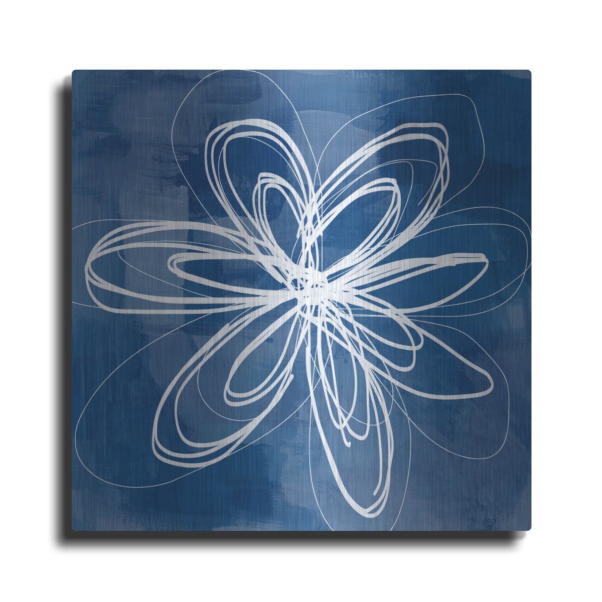 'Painted Sky Flower' by Linda Woods – Metal Wall Art