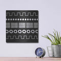 'Mud Cloth IV' by Linda Woods – Metal Wall Art, 12x12 room view