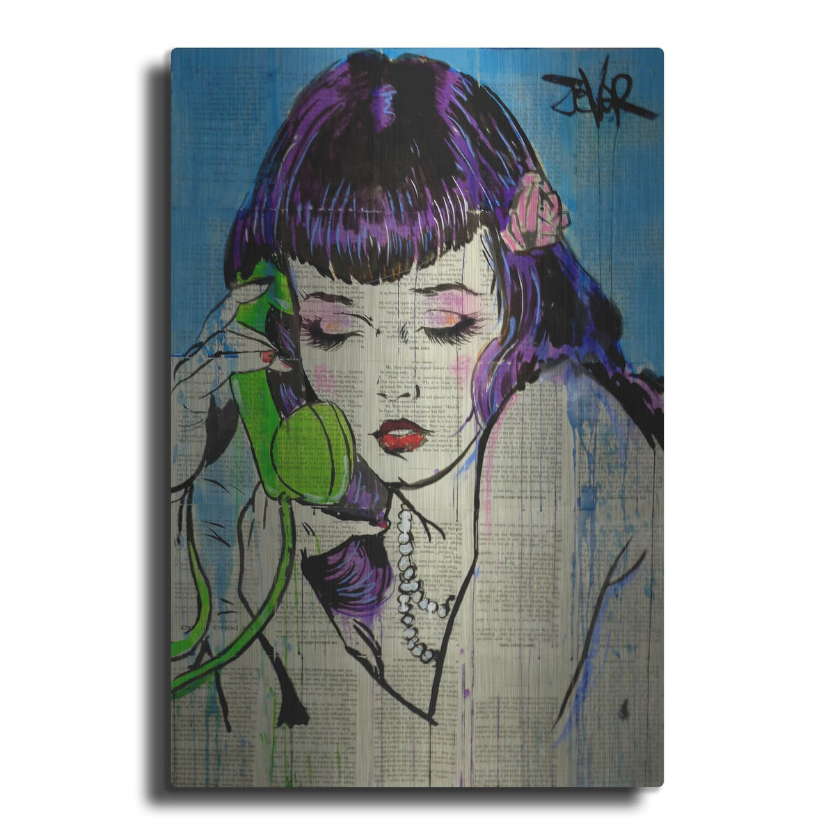 'Pop Call' by Loui Jover – Metal Wall Art