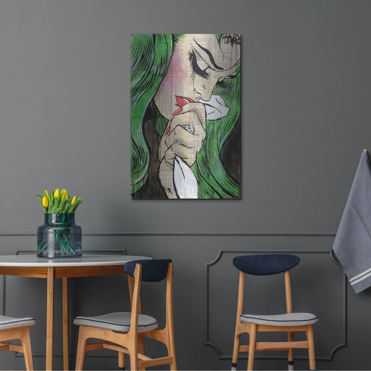 'Pop Cry' by Loui Jover – Metal Wall Art, 24x36 room view
