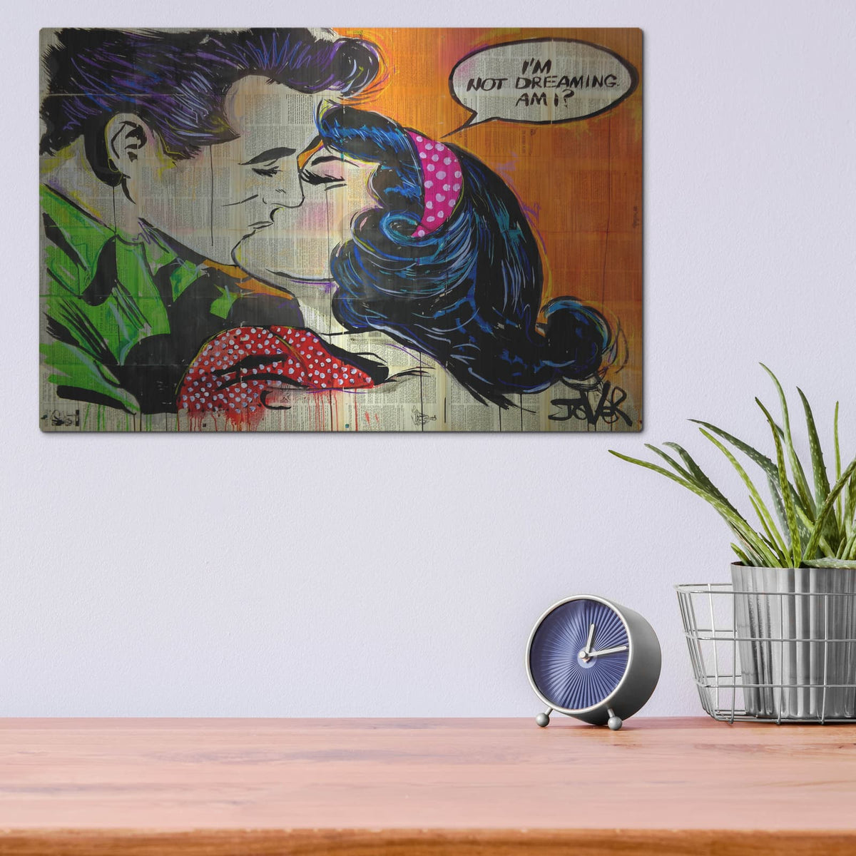 'Pop Dreamin' by Loui Jover – Metal Wall Art, 16x12 room view