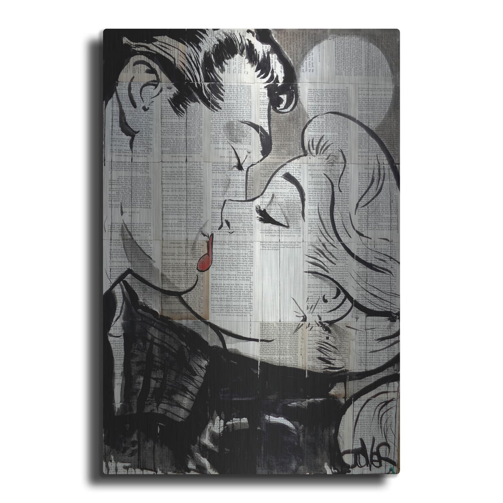 'Pop Kiss' by Loui Jover – Metal Wall Art