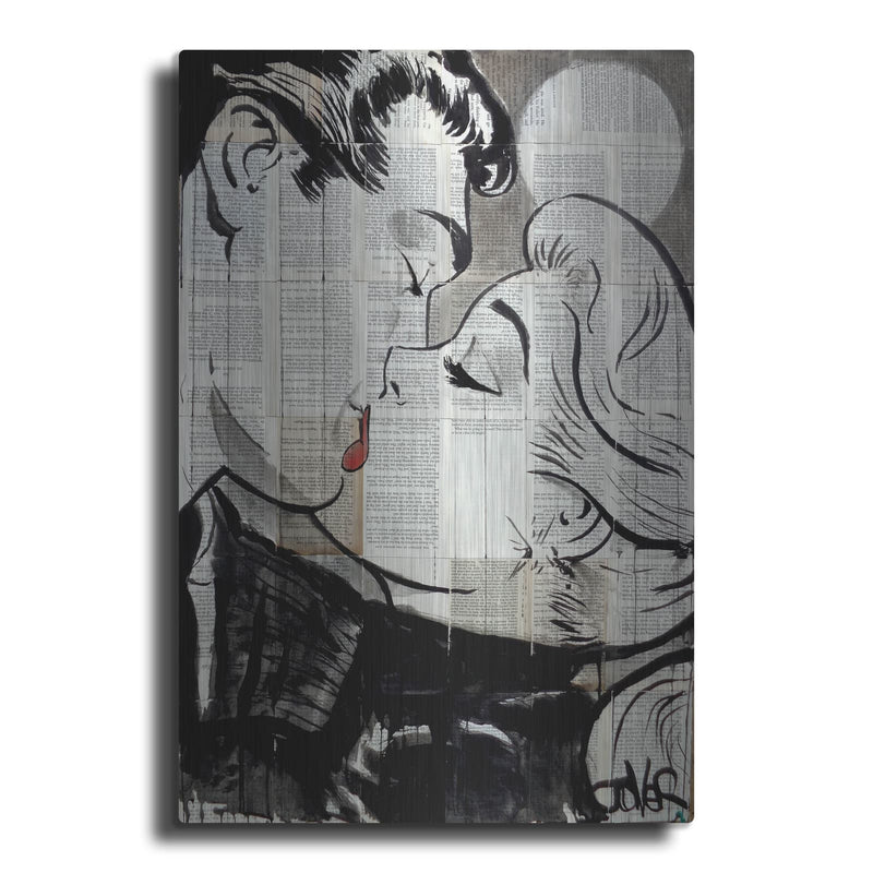 'Pop Kiss' by Loui Jover – Metal Wall Art
