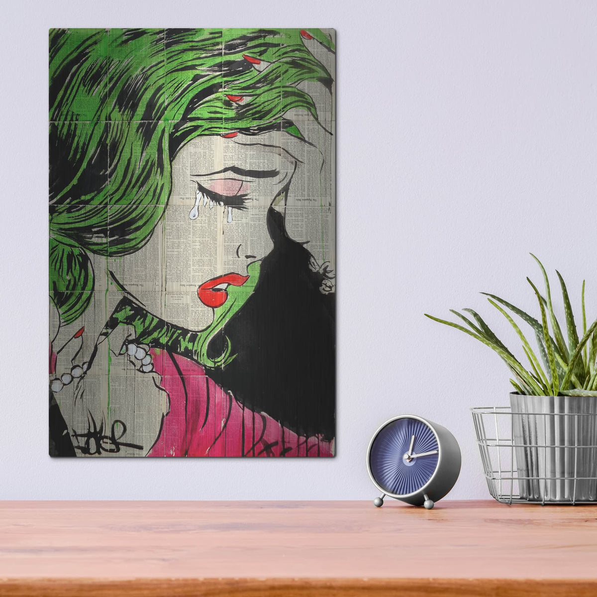 'Pop Princess' by Loui Jover – Metal Wall Art, 12x16 room view