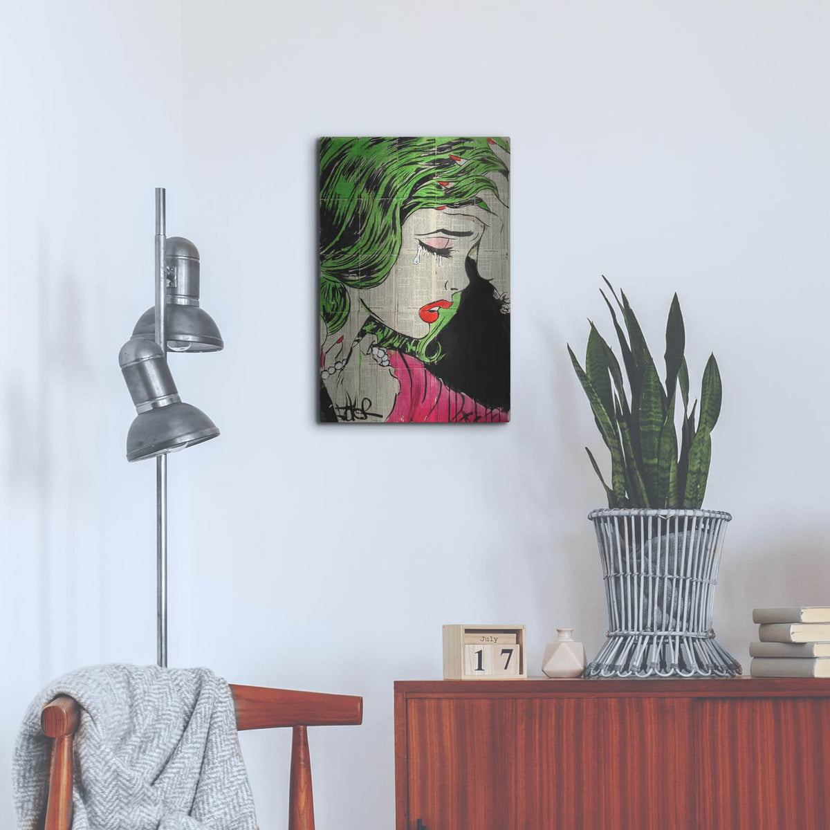 'Pop Princess' by Loui Jover – Metal Wall Art, 16x24 room view