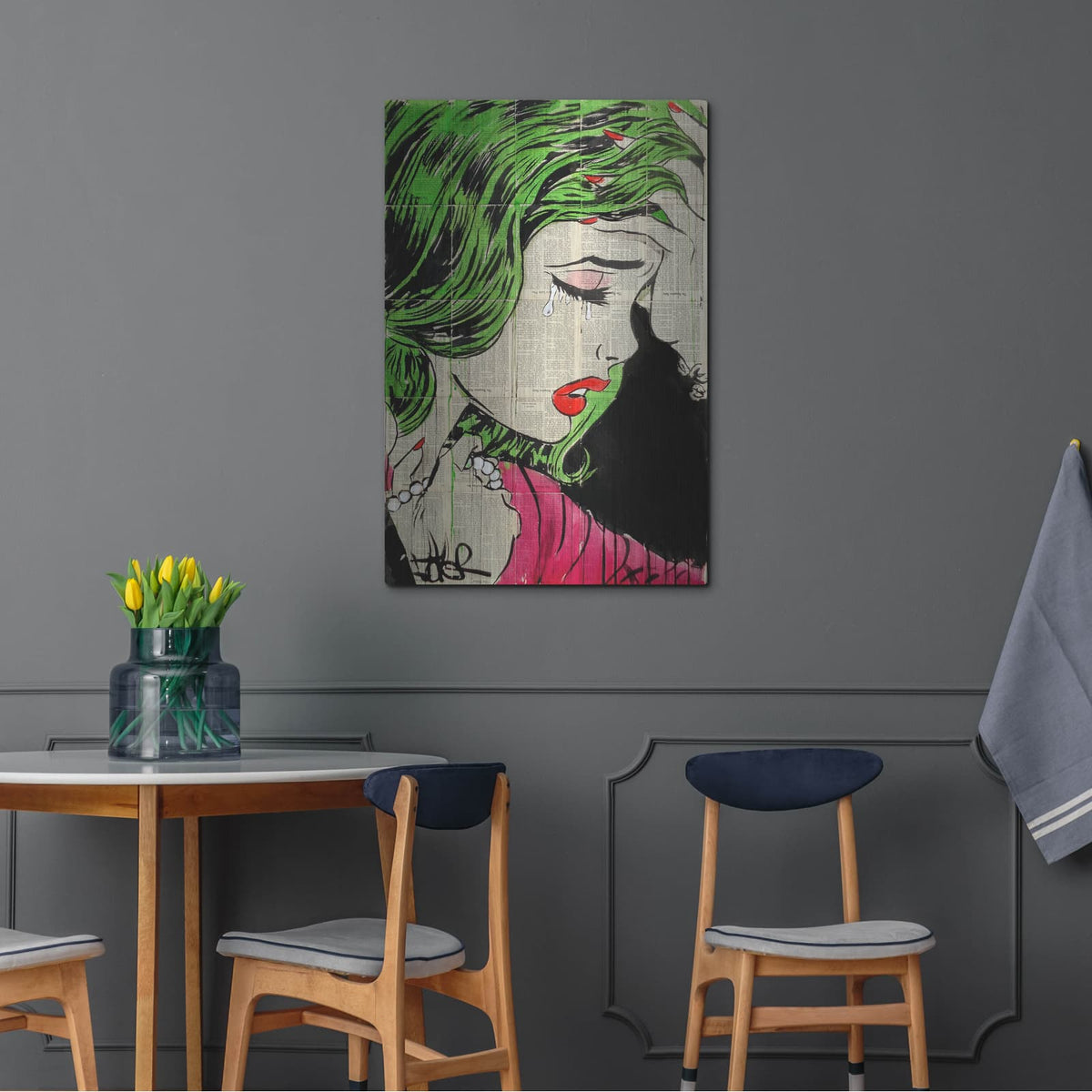 'Pop Princess' by Loui Jover – Metal Wall Art, 24x36 room view