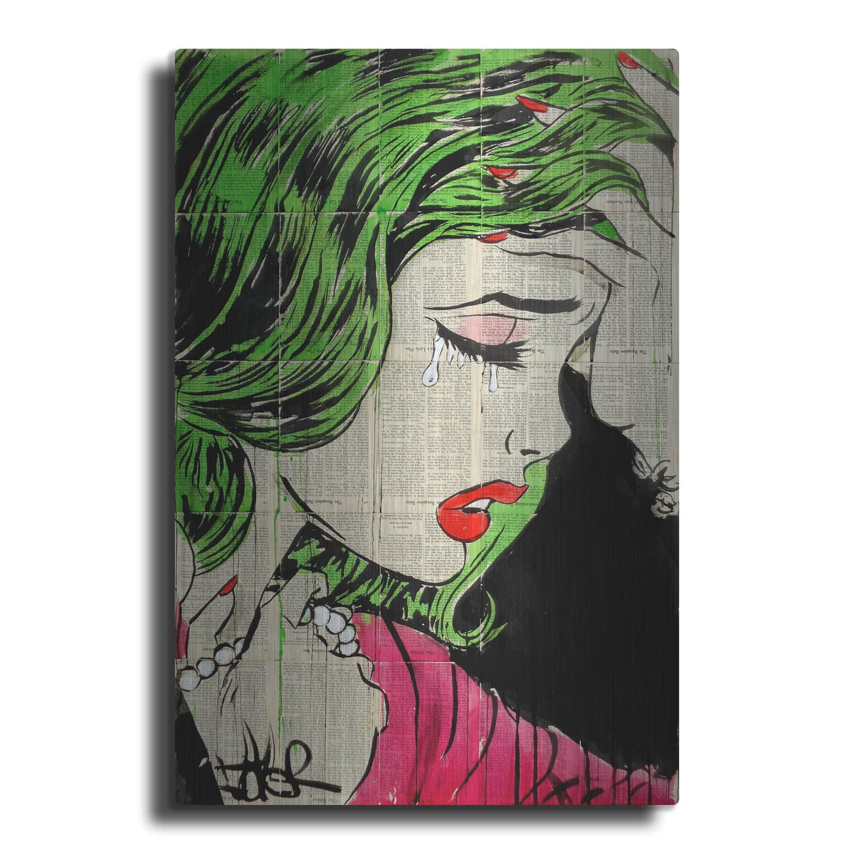 'Pop Princess' by Loui Jover – Metal Wall Art