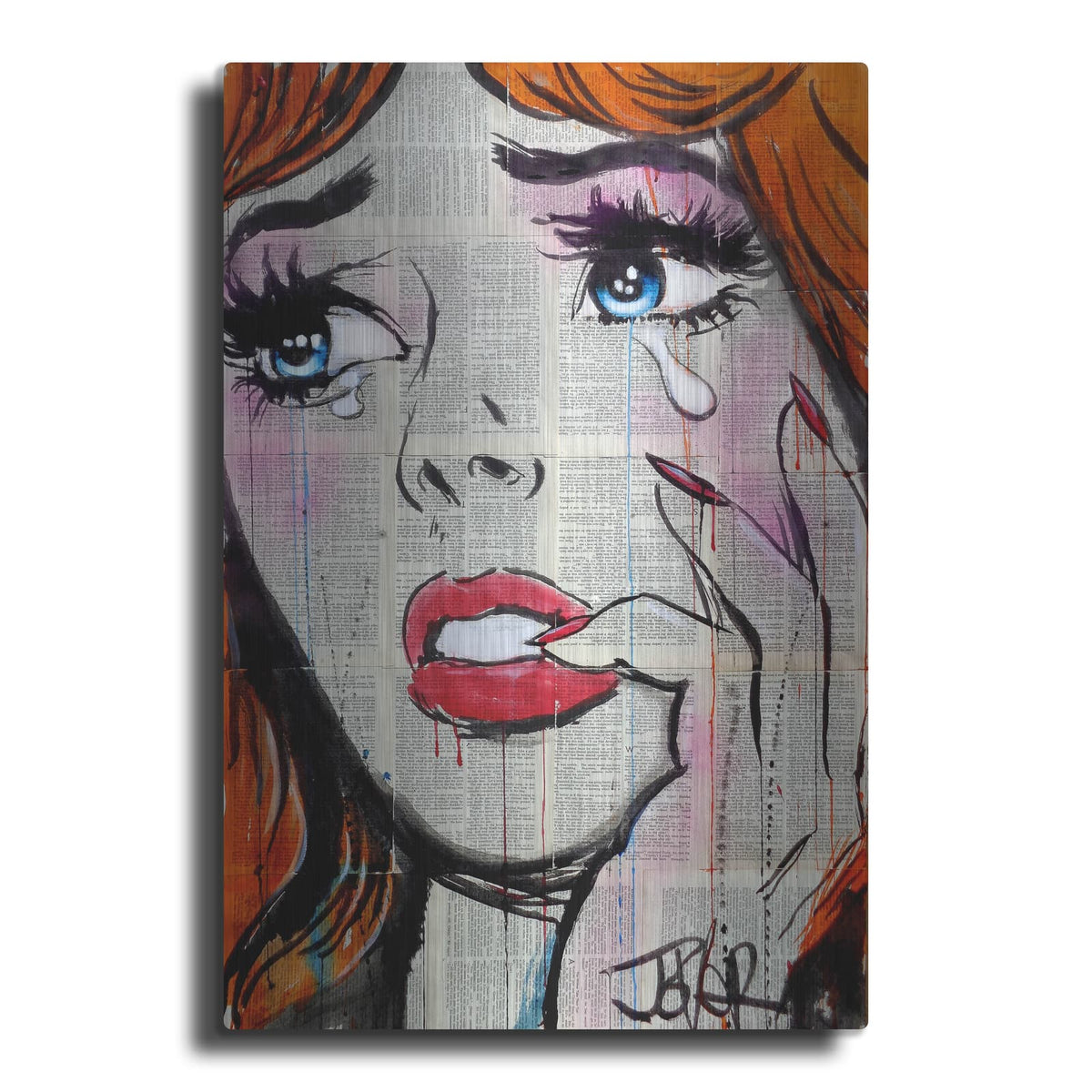 'Retro Pop Tears' by Loui Jover – Metal Wall Art