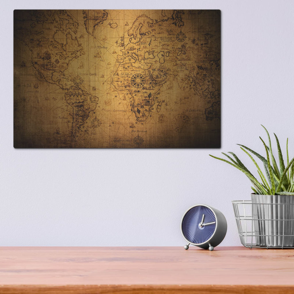 'Gummy bears pool' by Luxe Metal Portfolio – Metal Wall Art, 16x12 room view
