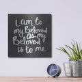 'Beloved' by Linda Woods – Metal Wall Art, 12x12 room view