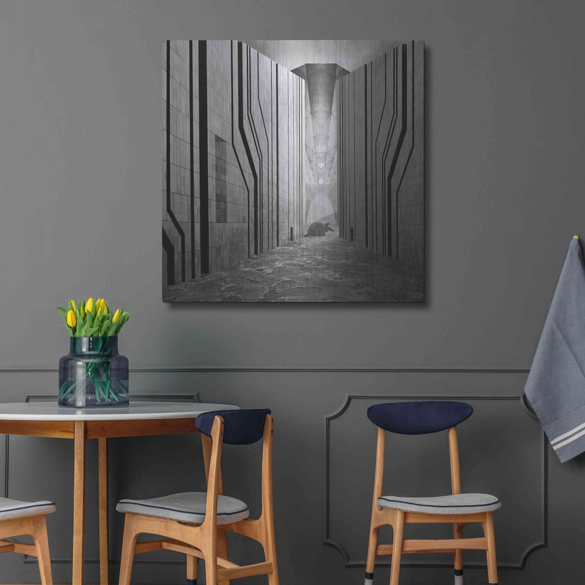 'Armadillo' by Dariusz Klimczak – Metal Wall Art, 36x36 room view