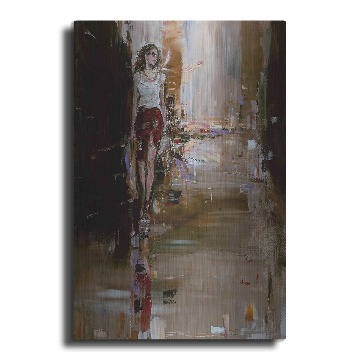 'Down Town' by Oscar Alvarez Pardo – Metal Wall Art
