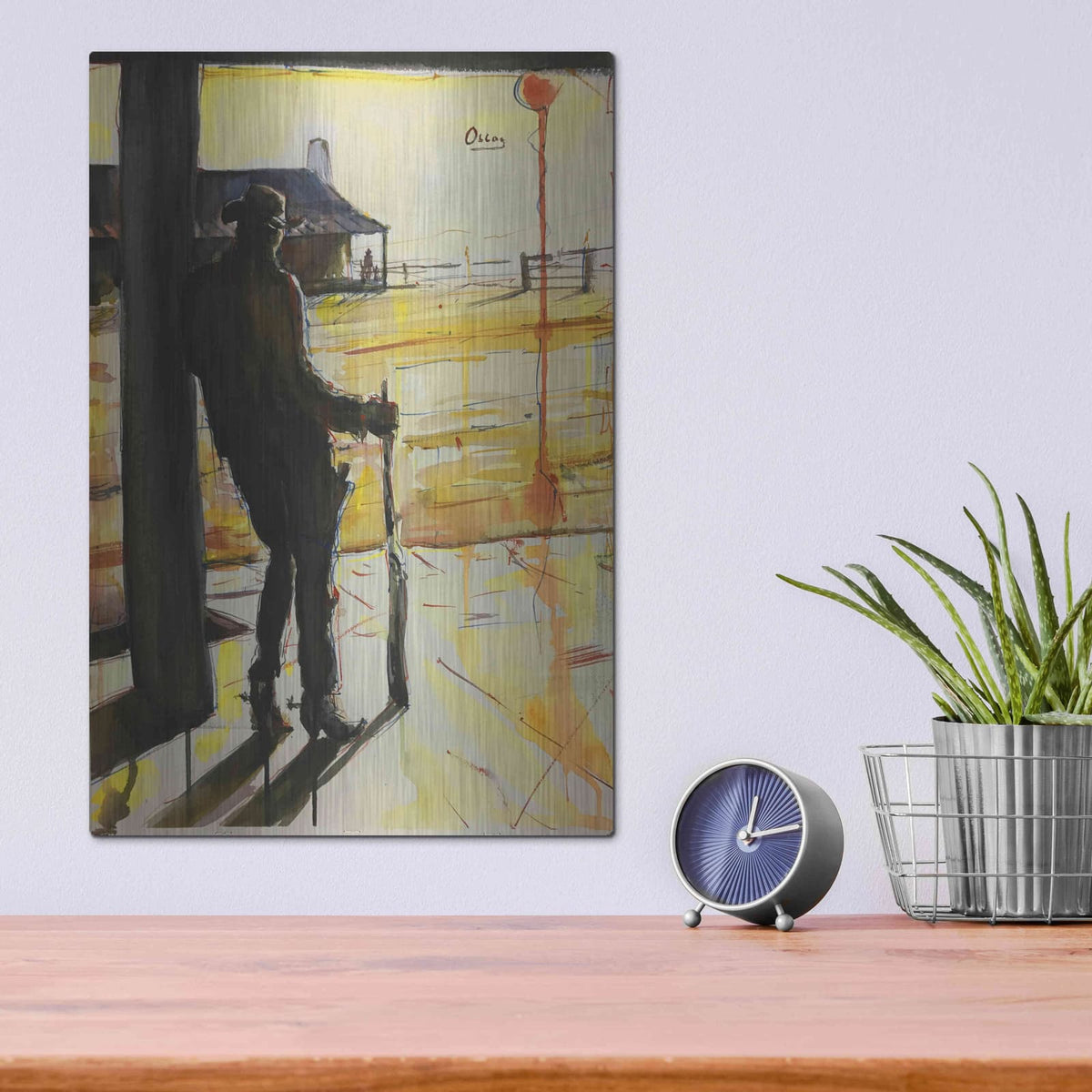 'Showdown' by Oscar Alvarez Pardo – Metal Wall Art, 12x16 room view