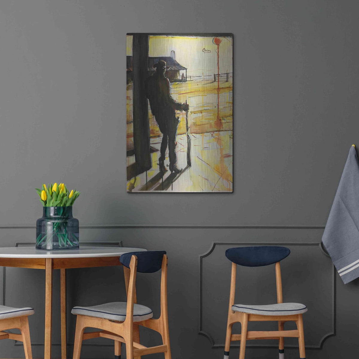 'Showdown' by Oscar Alvarez Pardo – Metal Wall Art, 24x36 room view