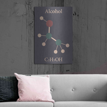 Luxe Metal Art 'Alcohol Molecule' Metal Wall Art,24x36