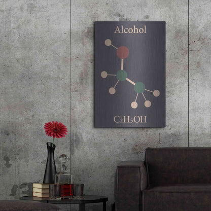 Luxe Metal Art 'Alcohol Molecule' Metal Wall Art,24x36