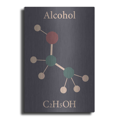 Luxe Metal Art 'Alcohol Molecule' Metal Wall Art