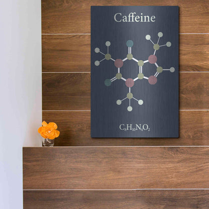Luxe Metal Art 'Caffeine Molecule' Metal Wall Art,12x16
