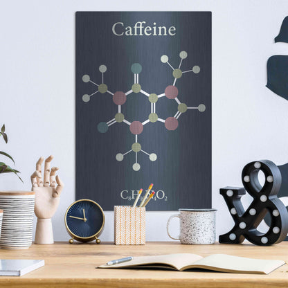 Luxe Metal Art 'Caffeine Molecule' Metal Wall Art,12x16