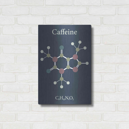 Luxe Metal Art 'Caffeine Molecule' Metal Wall Art,16x24