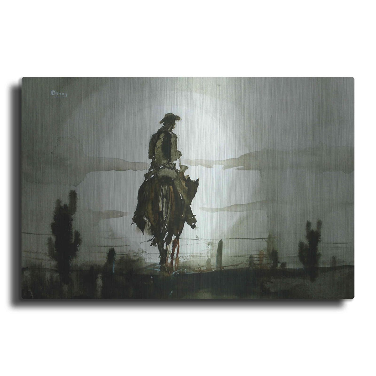 'Luna Vaquero' by Oscar Alvarez Pardo – Metal Wall Art