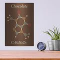 'Chocolate Molecule' by Maxim – Metal Wall Art, 12x16 room view