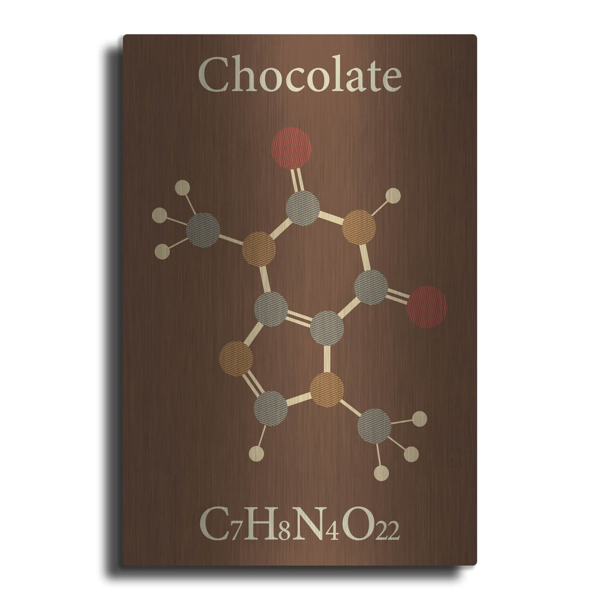 'Chocolate Molecule' by Maxim – Metal Wall Art